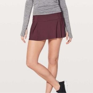 Lululemon Athletica Hit Your Stride Skirt Burgundy Size 10